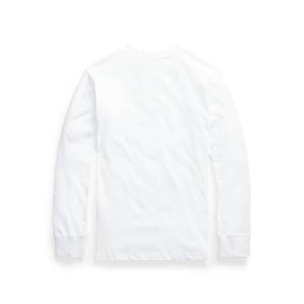 White Cotton Jersey Long-Sleeve Tee Boys 8-20 2