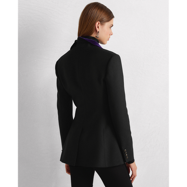 Black Erica Wool-Silk Jacket Ralph Lauren Collection 5