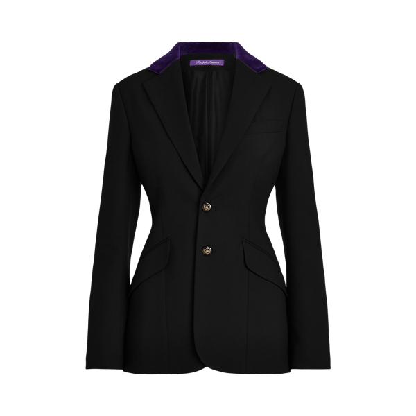 Black Erica Wool-Silk Jacket Ralph Lauren Collection 2