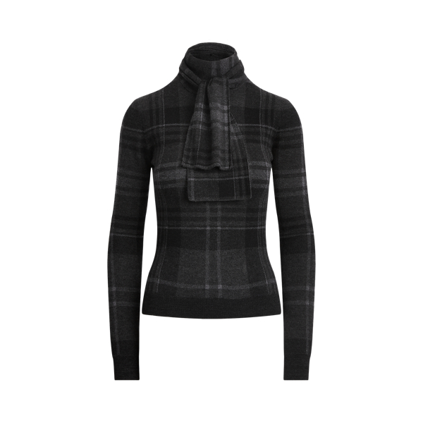 Pull &agrave; lavalli&egrave;re en cachemire Ralph Lauren Collection en 1