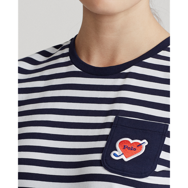 Refined Navy/White Heart Graphic Crewneck Golf Tee Ralph Lauren Golf 6