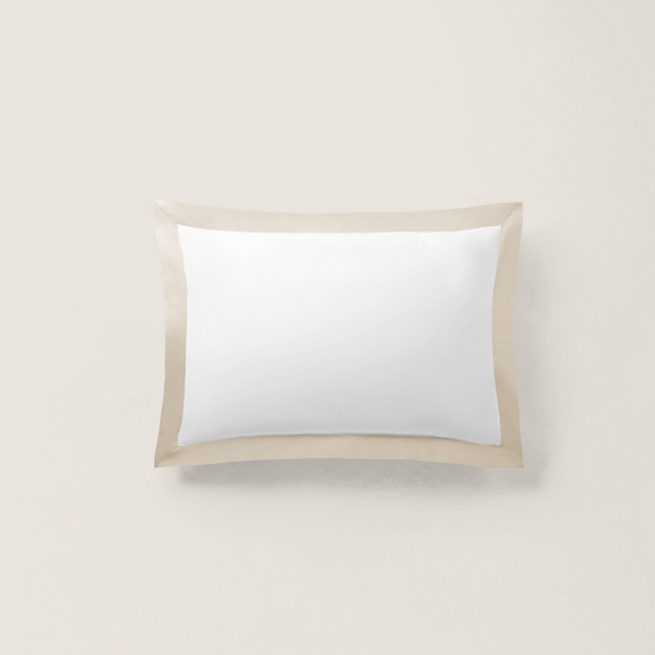 オーガニック コットン サティーン ボーダー ピローシャム | ラルフ