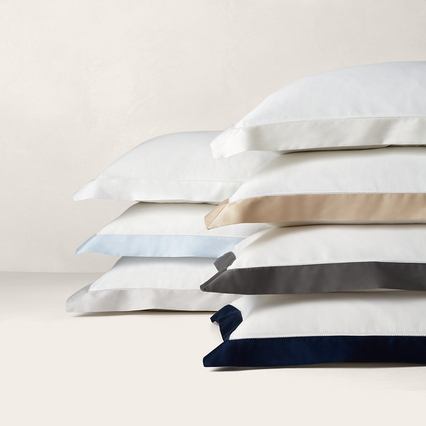 Dekokissenbezug aus Baumwollatlas Ralph Lauren Home in Navy 5