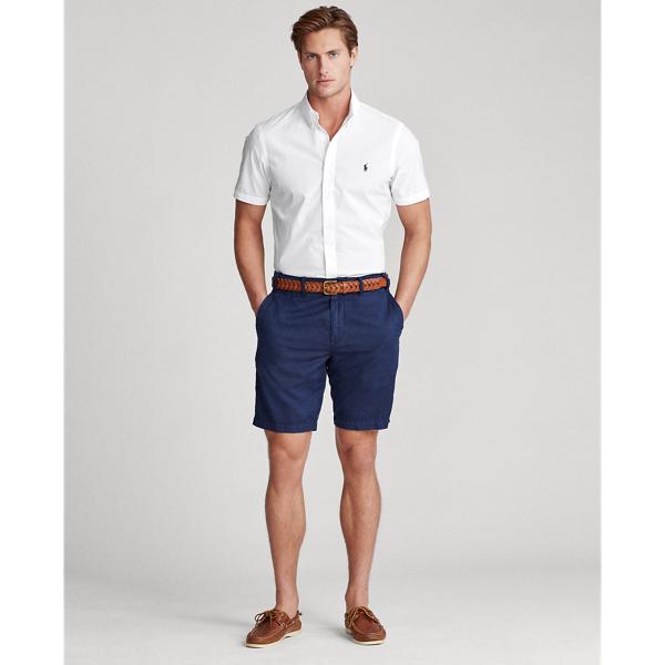 White Custom Fit Natural Stretch Poplin Shirt Polo Ralph Lauren 3