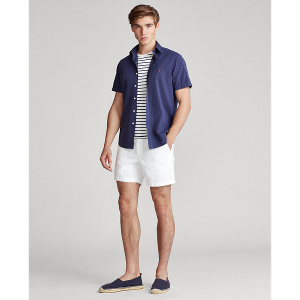 Cruise Navy Slim Fit Garment-Dyed Twill Shirt Polo Ralph Lauren 3
