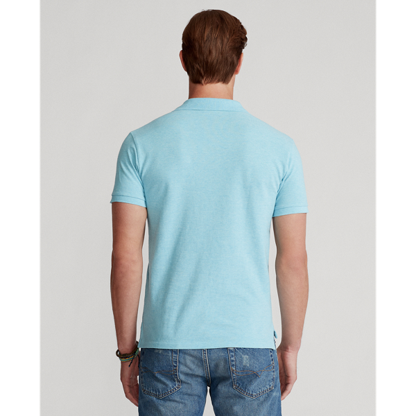 Watchhill Blue Heather Slim Fit Mesh Polo Shirt Polo Ralph Lauren 5