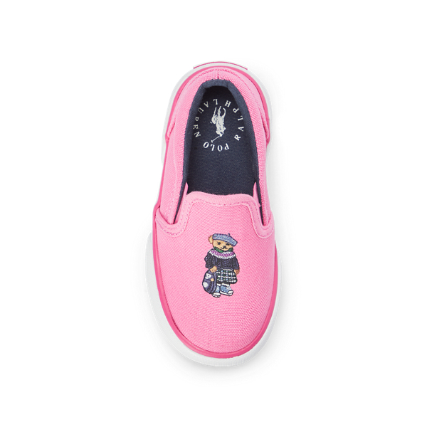 Pink Polo Bear Bal Harbour II Slip-On Trainer Girls 1.5-6.5 Years 4