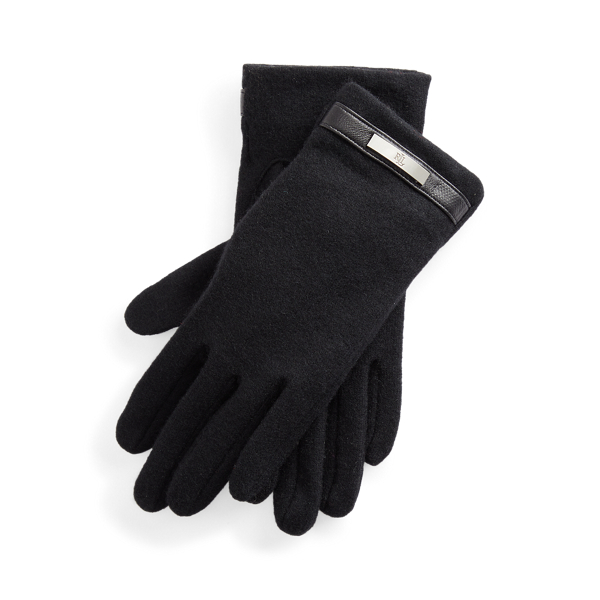 Wool-Blend Tech Gloves Lauren 1