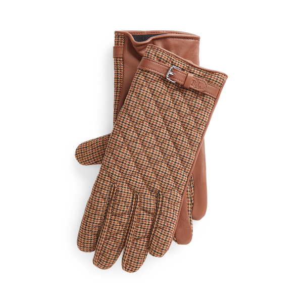 Quilted Sheepskin Tech Gloves Lauren 1