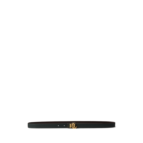 Reversible Pebbled Leather Belt Lauren 1