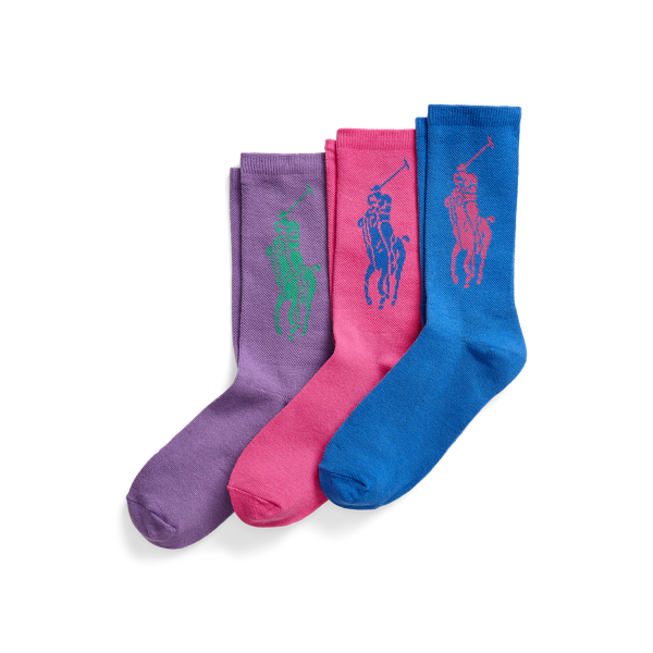 Big Pony Crew Sock 3-Pack Girls 7-14 Years 1