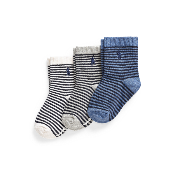 Striped Crew Sock 3-Pack