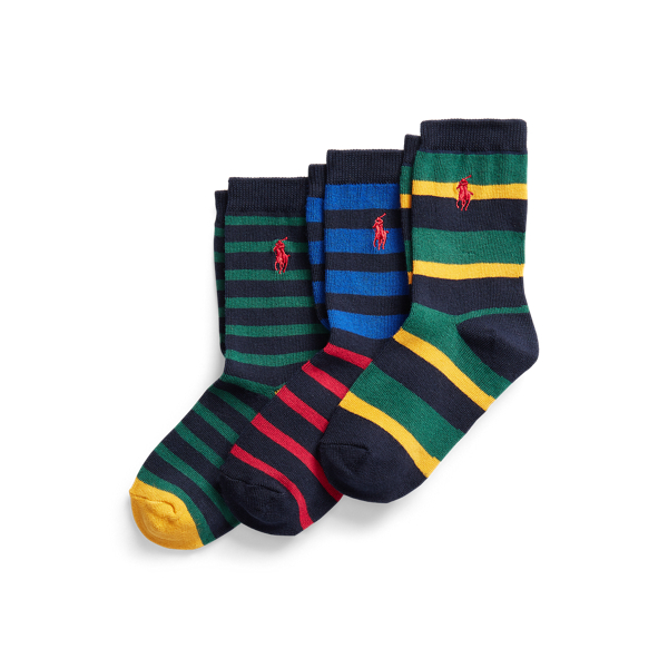Striped Crew Sock 3-Pack