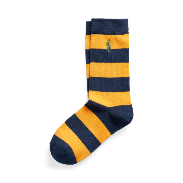 Rugby-Stripe Cotton-Blend Crew Socks Boys 6-14 Years 1