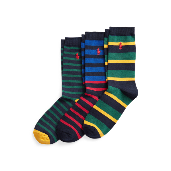 Striped Crew Sock 3-Pack