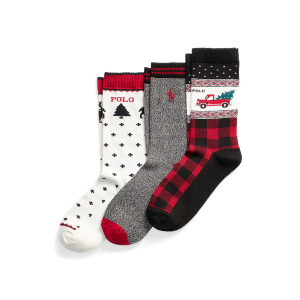 Holiday Truck Crew Sock 3-Pack
