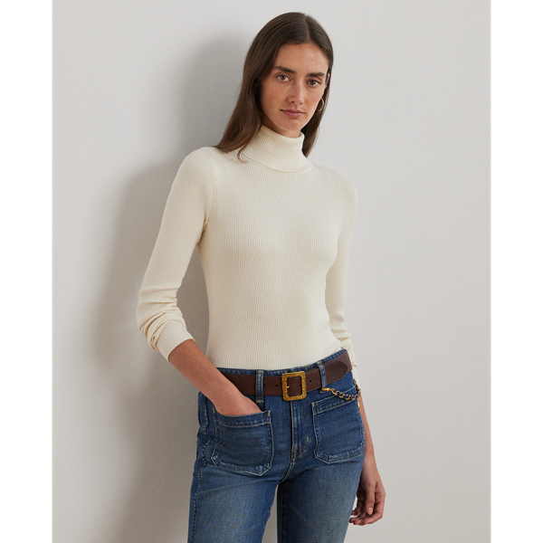 Ribbed Turtleneck Sweater