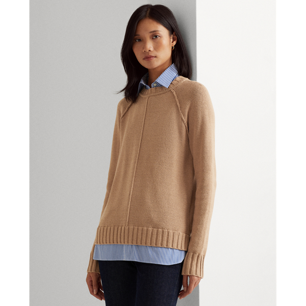 Layered Cotton Sweater
