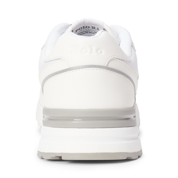 White Trackster 100 Leather Trainer Polo Sport 3