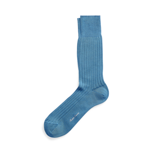 Rib-Knit Cotton Trouser Socks