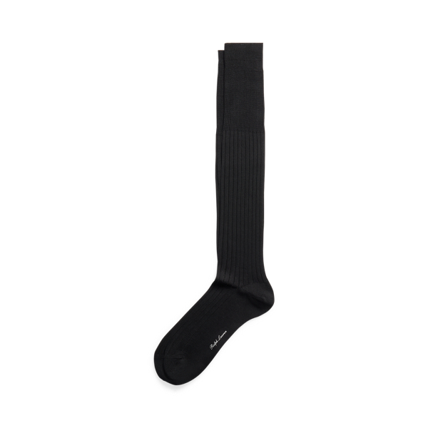 Rib-Knit Cotton Trouser Socks