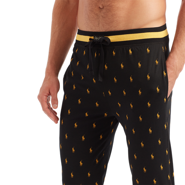 Polo Black Gold Aopp Allover Pony Cotton Jogger Polo Ralph Lauren 4
