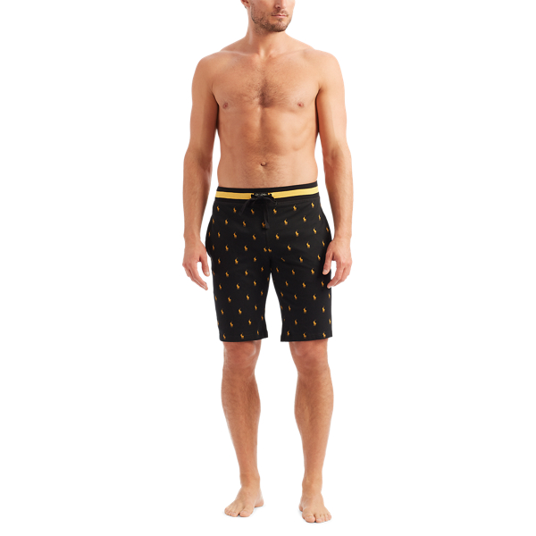 Polo Black Gold Aopp Slim Cotton Jersey Sleep Short Polo Ralph Lauren 2