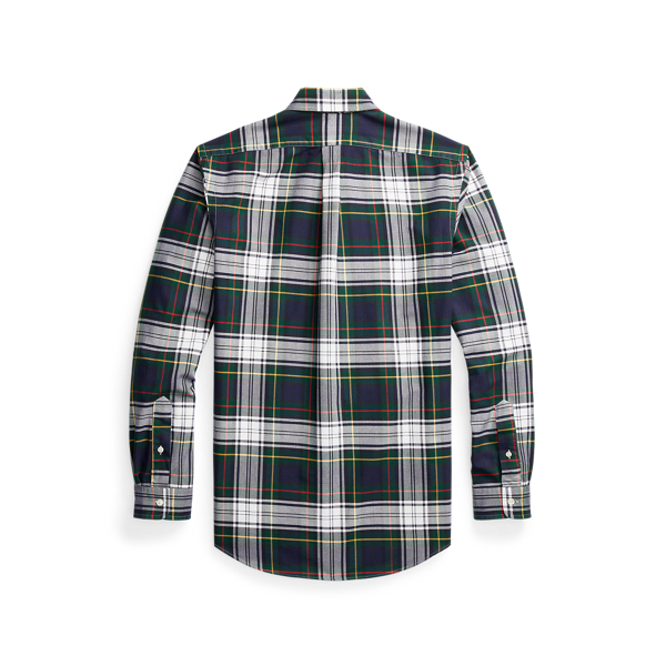 Navy/White Custom Fit Plaid Oxford Shirt Polo Ralph Lauren 2