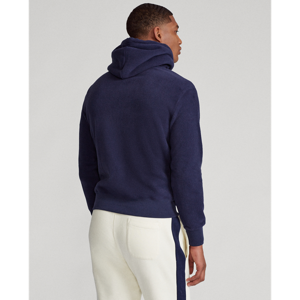 Sweat &agrave; capuche logo brod&eacute; en molleton Polo Ralph Lauren en Refined Navy 5