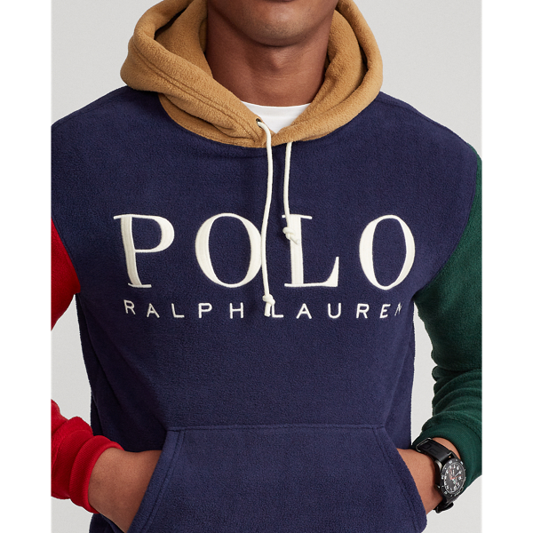 Sweat &agrave; capuche logo brod&eacute; en molleton Polo Ralph Lauren en Color-block multi 6