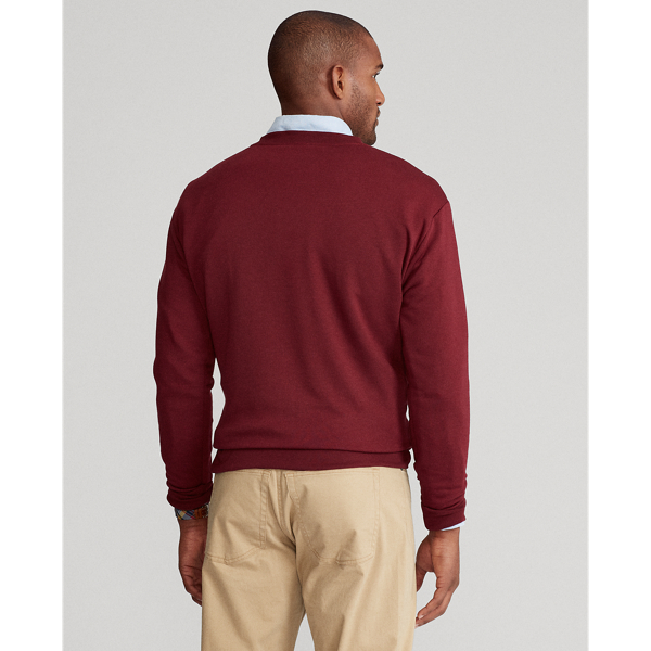 Classic Wine Polo Sport Fleece Sweatshirt Big & Tall 5
