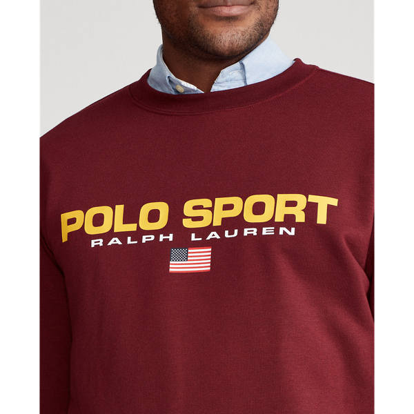 Classic Wine Polo Sport Fleece Sweatshirt Big & Tall 6