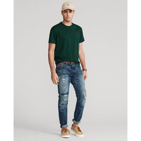 College Green Classic Fit Polo Pony Jersey T-Shirt Polo Ralph Lauren 4