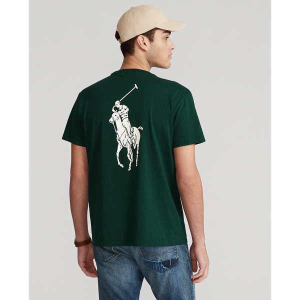 College Green Classic Fit Polo Pony Jersey T-Shirt Polo Ralph Lauren 5