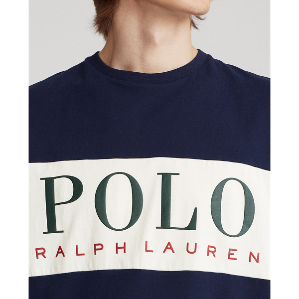 Classic Fit Logo Jersey T-Shirt Polo Ralph Lauren em Refined Navy 6