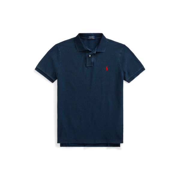 Dark Indigo Custom Slim Fit Mesh Polo Shirt Polo Ralph Lauren 2