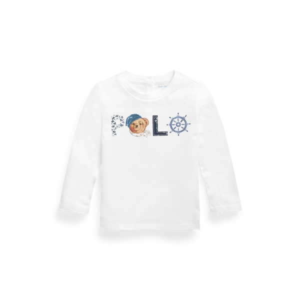 Polo Bear Logo Jersey Tee Baby Girl 1