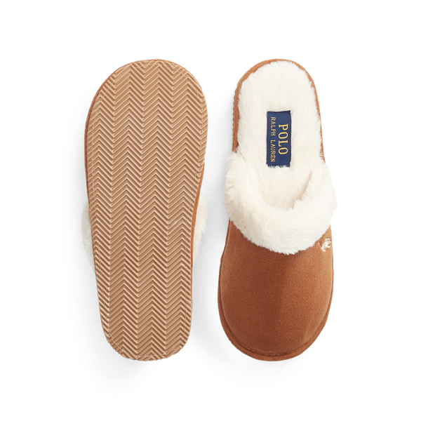 Pale Russet Faux-Suede Slipper Polo Ralph Lauren 4