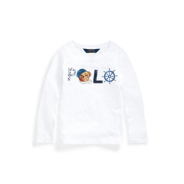 Polo Bear Logo Jersey Tee GIRLS 1.5-6.5 YEARS 1
