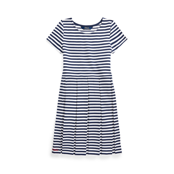 Striped Ribbed Dress Girls 7-14 Years in 1