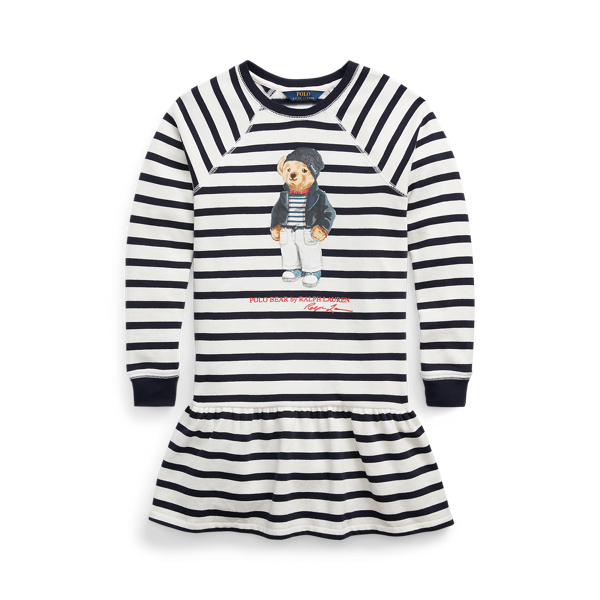 Polo Bear Cotton Fleece Dress Girls 7-14 Years 1