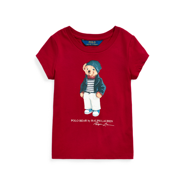 Baumwoll-T-Shirt mit Polo Bear Girls 1.5-6.5 Years in 1
