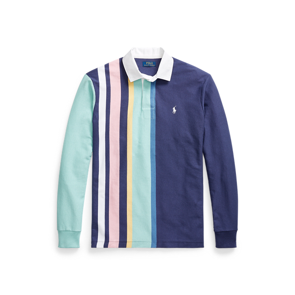 Classic Fit Striped Jersey Rugby Shirt Polo Ralph Lauren in 1