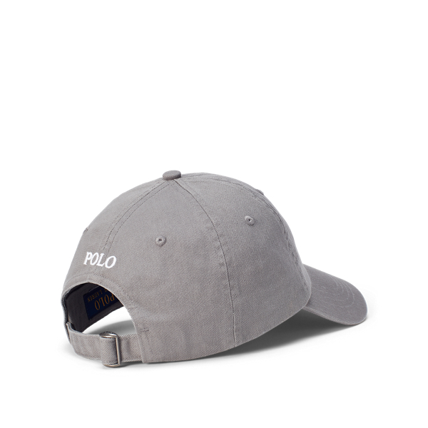 Casquette de baseball chino coton Polo Ralph Lauren en Gris parfait/Blanc 2