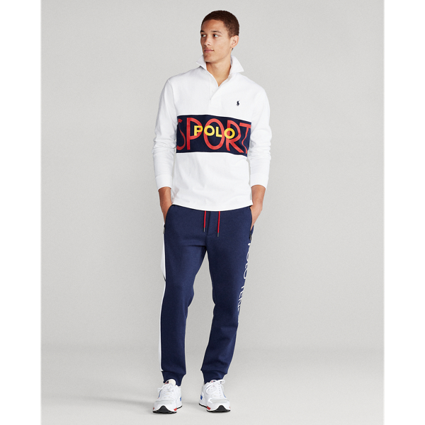 White Custom Slim Fit Polo Rugby Shirt Polo Ralph Lauren 3