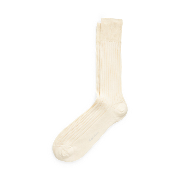 Rib-Knit Cotton Trouser Socks