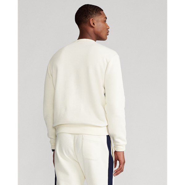 Sweat &agrave; monogramme en molleton Polo Ralph Lauren en Parchment Cream 5