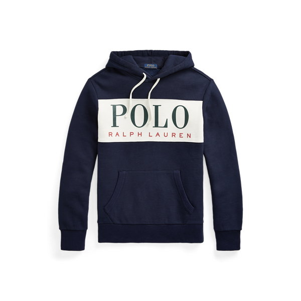 Fleece-Kapuzenshirt mit Logo