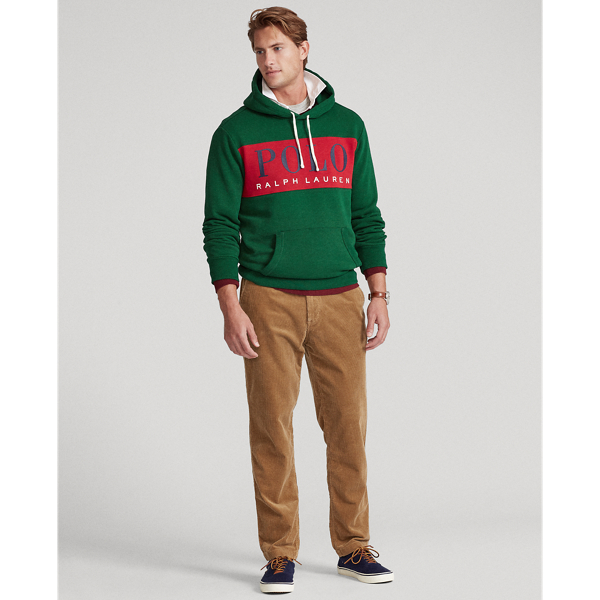 Sweat &agrave; capuche logo en molleton Polo Ralph Lauren en Vert coll&egrave;ge 4