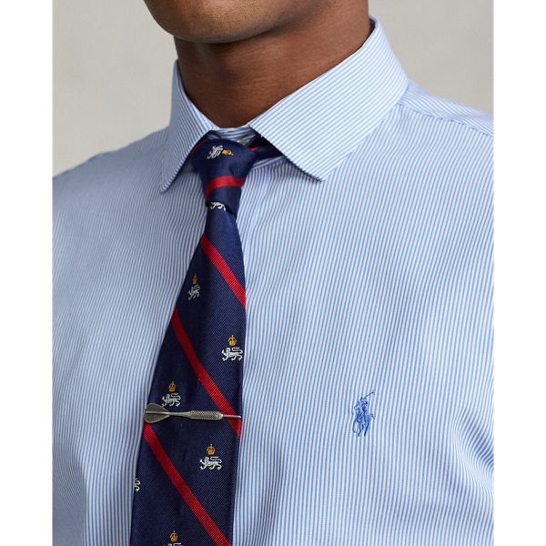 Blue Slim Fit Striped Performance Shirt Polo Ralph Lauren 6